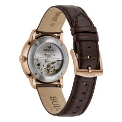 BULOVA SOLO TEMPO AUTOMATICO CASSA ACCIAIO CINTURINO PELLE