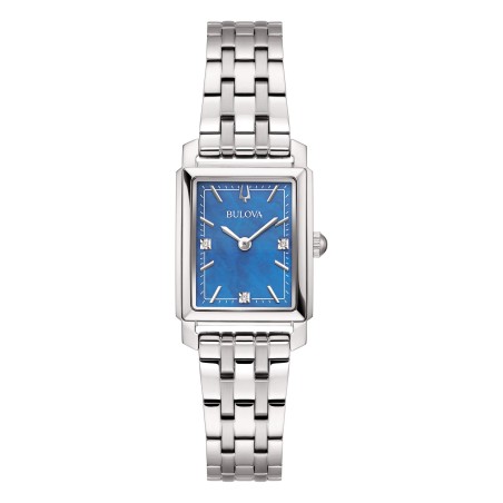BULOVA SOLO TEMPO CASSA ACCIAIO  CINTURINO ACCIAIO CON DIAMANTI