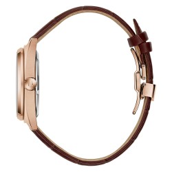 BULOVA SOLO TEMPO CASSA ACCIAIO CINTURINO PELLE