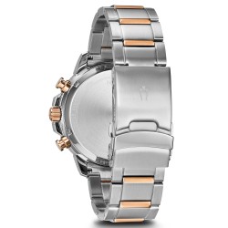 BULOVA CRONOGRAFO CON DATARIO CASSA ACCIAIO BICOLORE CINTURINO ACCIAIO BICOLORE
