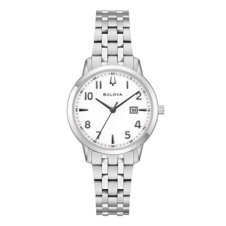 BULOVA SOLO TEMPO CASSA ACCIAIO  BICOLORE CINTURINO ACCIAIO BICOLORE CON DIAMANTI