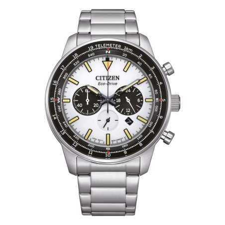 CITIZEN CRONOGRAFO  ECO DRIVE ACCIAIO