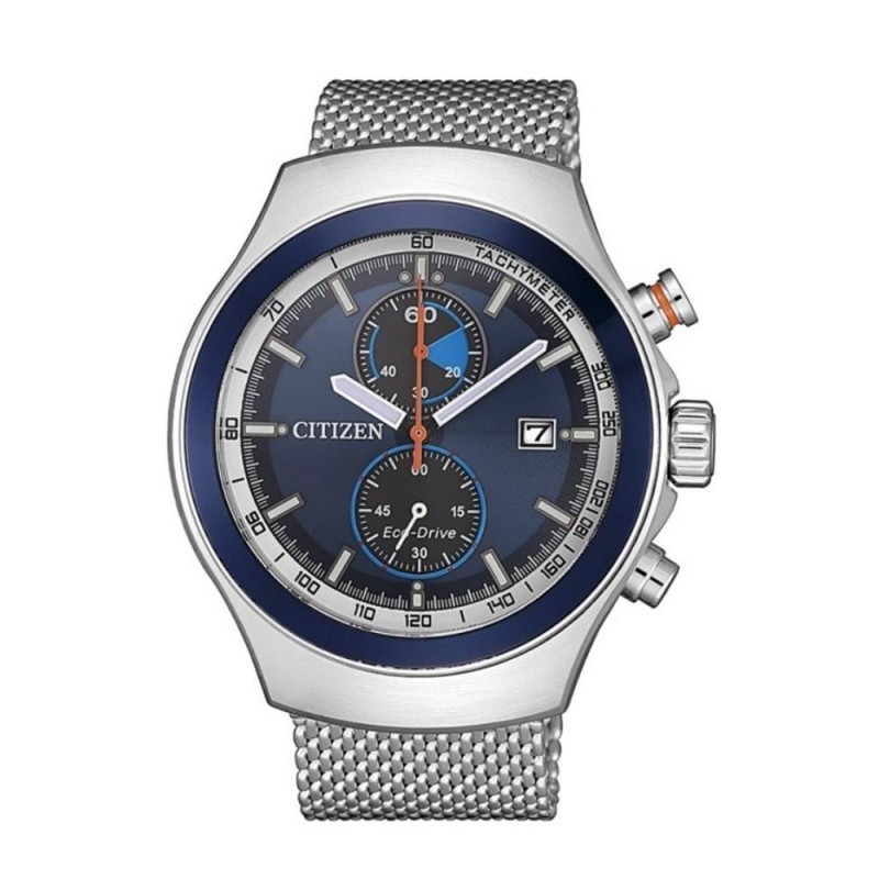 CITIZEN CRONOGRAFO  ECO DRIVE ACCIAIO