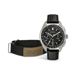 BULOVA CRONOGRAFO CON DATARIO CASSA ACCIAIO CINTURINO ACCIAIO LUNAR PILOT