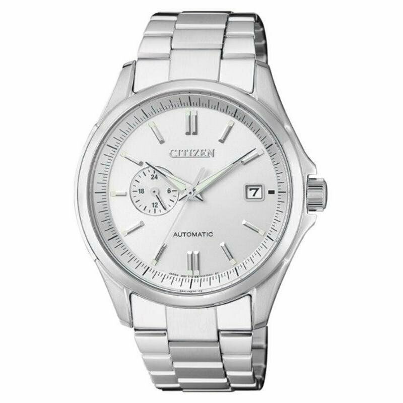 CITIZEN 3 SFERE CON DATA  ECO DRIVE ACCIAIO