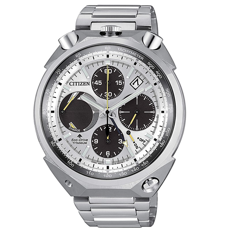 CITIZEN CRONOGRAFO  ECO DRIVE TITANIO BULLHEAD