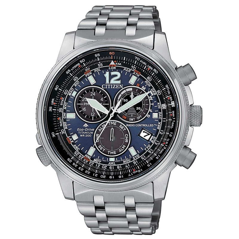 CITIZEN CRONOGRAFO RADIOCONTROLLATO  ECO DRIVE TITANIO