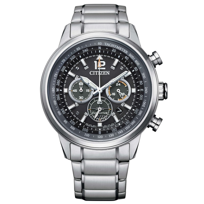 CITIZEN CRONOGRAFO  ECO DRIVE ACCIAIO