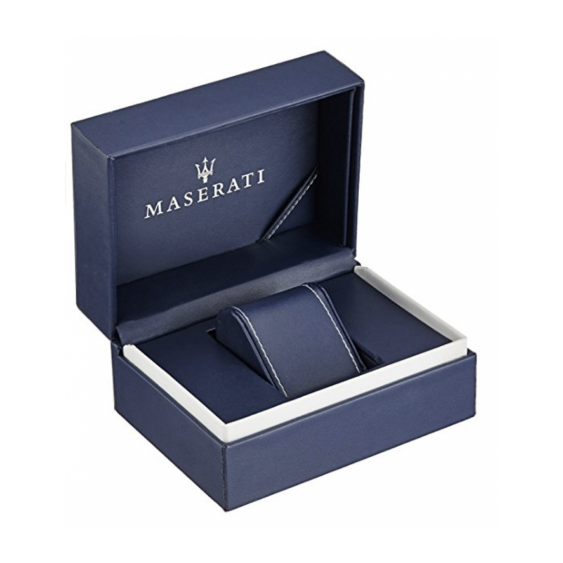 MASERATI CRONOGRAFO CON DATARIO CASSA ACCIAIO CINTURINO ACCIAIO LAMINATO