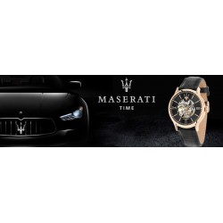 MASERATI TRE SFERE QUARZO CINTURINO PELLE