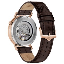 BULOVA SOLO TEMPO AUTOMATICO CASSA ACCIAIO CINTURINO PELLE
