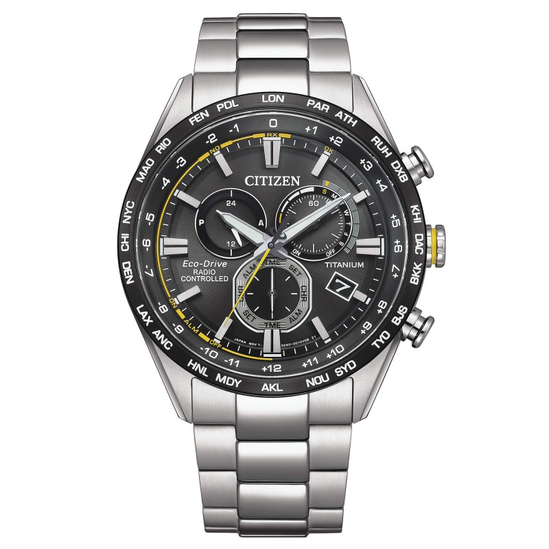 CITIZEN CRONOGRAFO RADIOCONTROLLATO  ECO DRIVE TITANIO