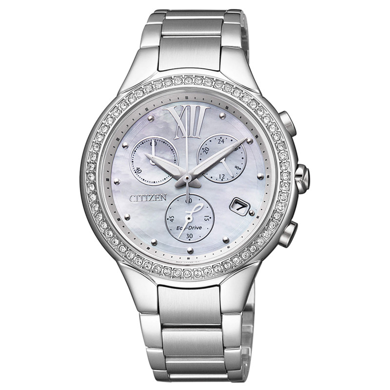 CITIZEN CRONOGRAFO  ECO DRIVE ACCIAIO