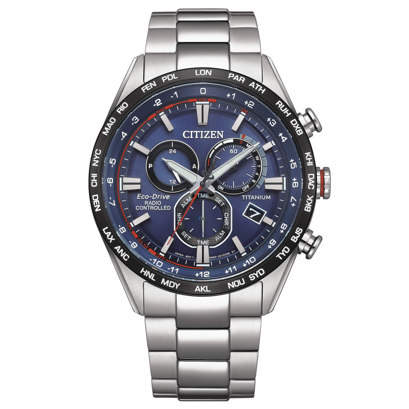 CITIZEN CRONOGRAFO RADIOCONTROLLATO  ECO DRIVE TITANIO